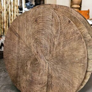 פאנל קיר עגול מגולף - קוטר 100 ס"מ