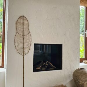 קישוט קיר דקורטיבי עלה ראטן